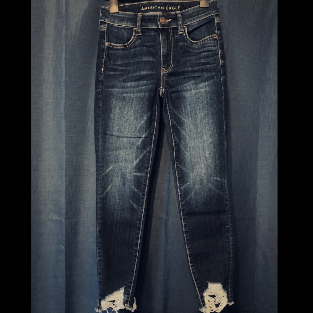 AE Next Level Stretch Jegging Crop Denim Jeans